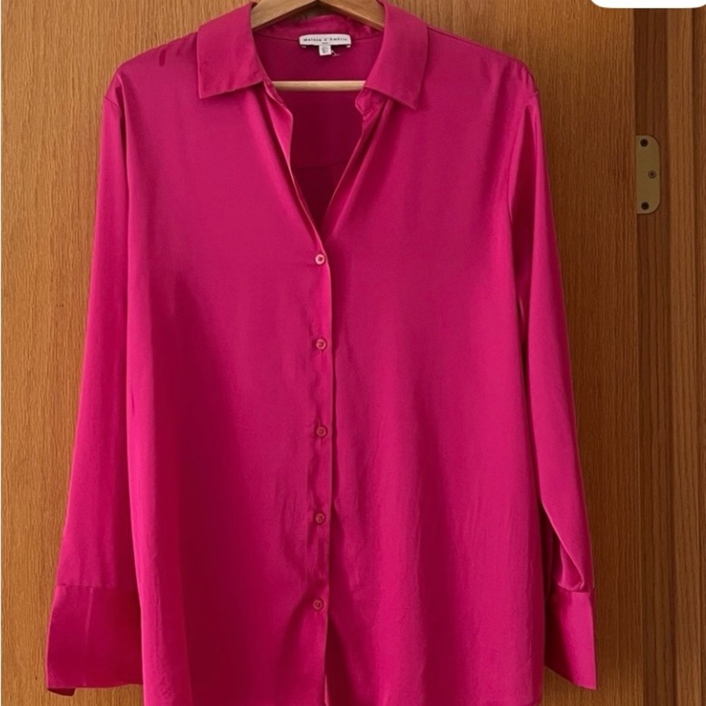 #235 Women's Beautiful Fuchsia Classy Blouse